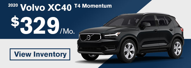 2020 Volvo XC40 T4 Momentum lease for $389 per month
