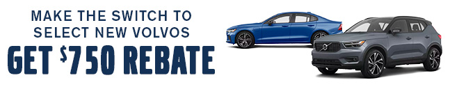 make the switch to select new volvos get $750 rebate