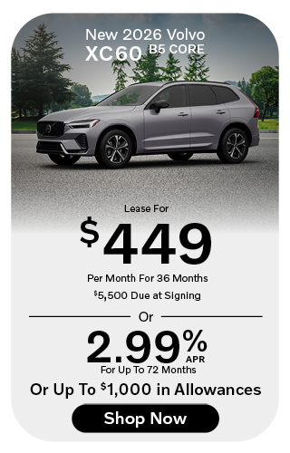 New 2026 Volvo XC60 B5 CORE offer