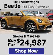 2017 Volkswagen Beetle 1.8T Dune Convertible