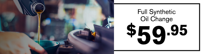 Full synthetic oil change