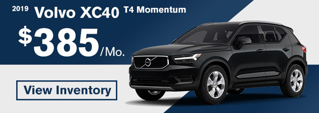 2019 Volvo XC40 T4 Momentum lease for $385 per month