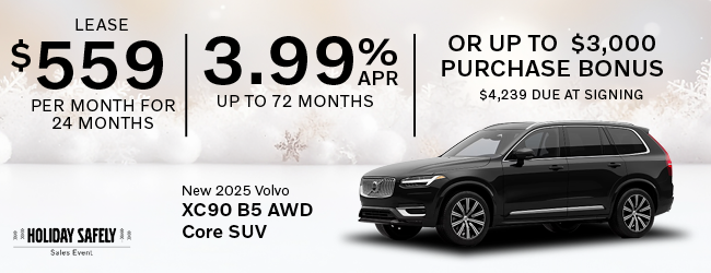 Volvo XC90 Holiday Safely Sales Event