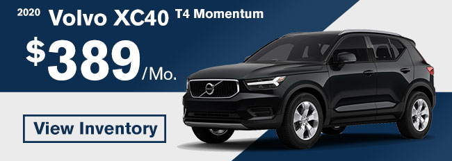 2020 Volvo XC40 T4 Momentum lease for $389 per month