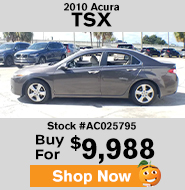 2010 Acura TSX buy for $9,988