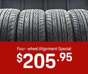 Four wheel Alignment Special $205.95