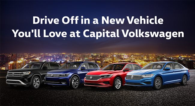 Drive Off in a New Vehicle - Youll love at Capital Volkswagen