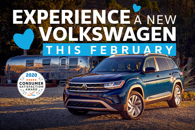 Experience a new volkswagen this february