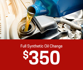 Full Synthetic Oil Change $350