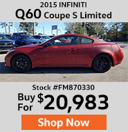 2015 INFINITI Q60 Coupe S Limited