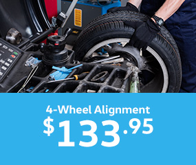 4 Wheel Alignment $133.95