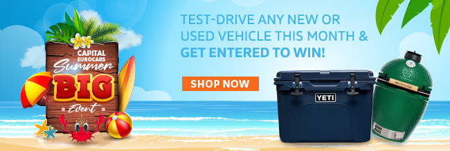 Test-Drive any new or used vehicle this month and get entered to win