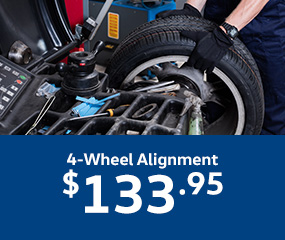 4 Wheel Alignment $133.95