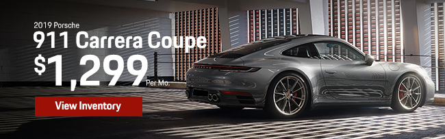 2019 Porsche 911 Carrera Coupe lease for $1,299 per month