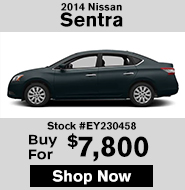 2014 Nissan Sentra buy for $7,800