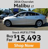 2016 Chevrolet Malibu LT buy for $15,493