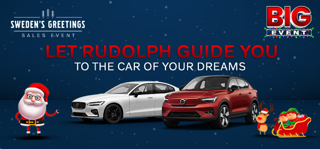 Swedens grettings sales event - Let Rudolph guide you to the car of your dream