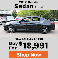 2017 Honda Sedan Sport