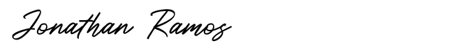 Signature of Jonathan Ramos