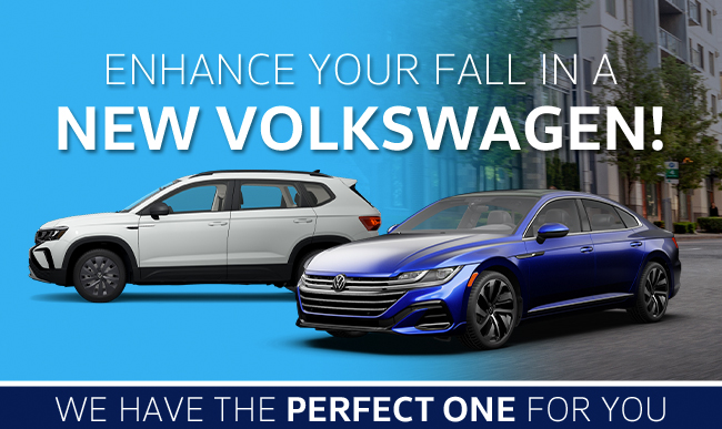 Enhance your Fall in a new Volkswagen - we have the perfect one for you