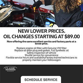 oil changes starting at 89 USD