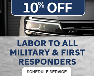 10 percent off service for Military and First Responders