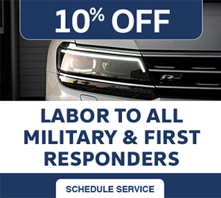 10 percent off service for Military and First Responders