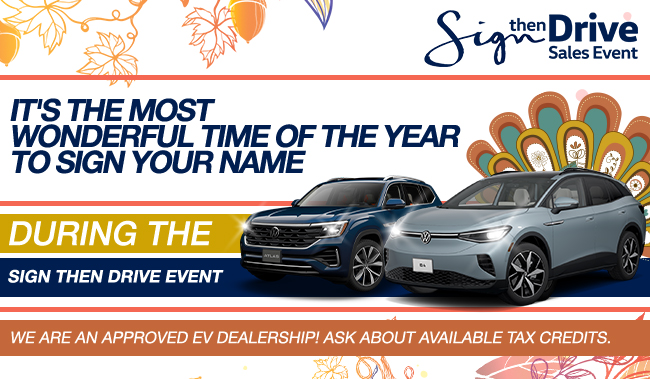 Its the most wonderful time of the year to sign your name - During the sign then drive event