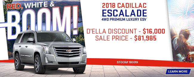 2018 Cadillac Escalade 4WD Premium Luxury ESV