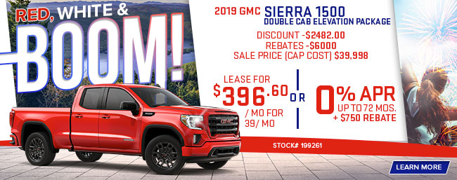 2019 GMC Sierra 1500 Double Cab Elevation Package