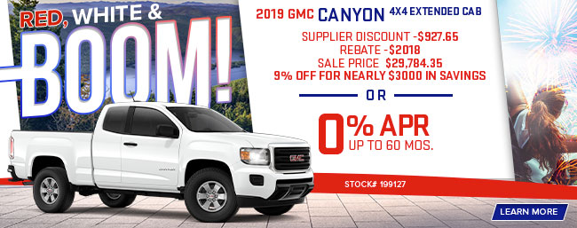 2019 GMC Canyon 4x4 Extended Cab