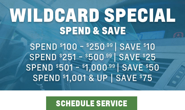 wildcard special - spend and save