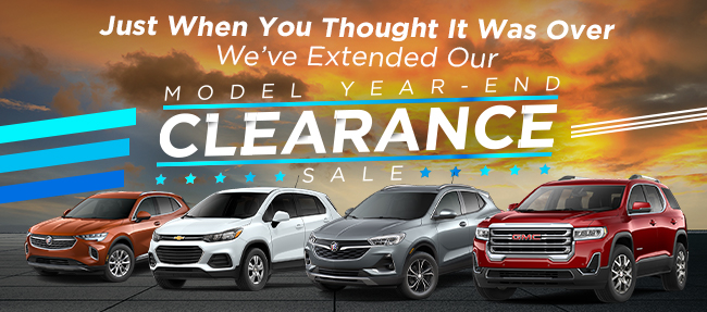 Just When You Thought It Was Over We’ve Extended Our Model Year-End Clearance Sale!