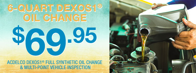 6-Quart DEXOS1® Oil Change