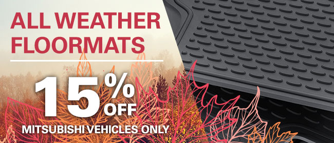 15% Off All Weather Floormats