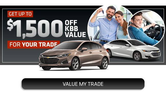 Get up to $1500 off KBB Value For Your Trade