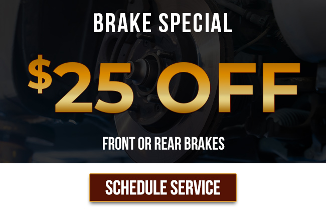 Brake Special 25 USD off front or rear brakes