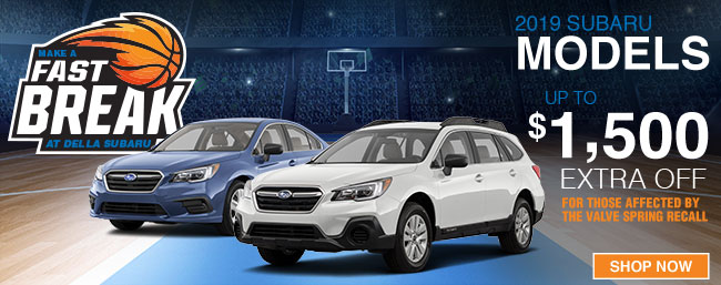 Up To $1,500 Extra Off New 2019 Subaru Models