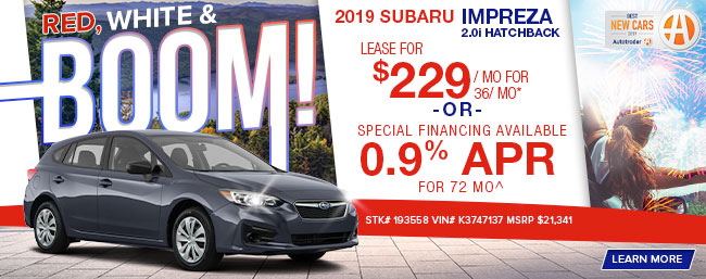 2019 Subaru Impreza 2.0i Hatchback