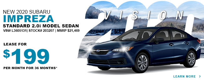 2020 Subaru Impreza Standard Model Sedan
