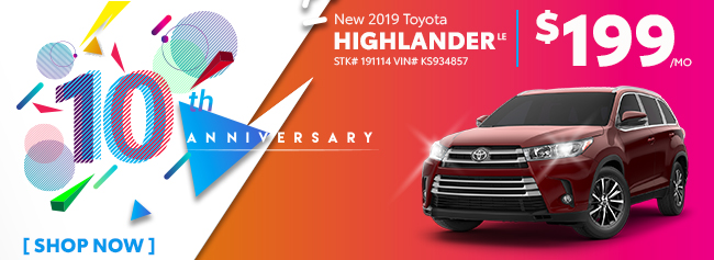 2019 Toyota Highlander LE Gas