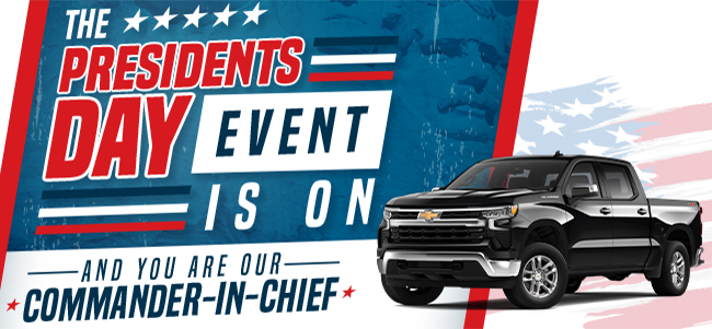 The presidents day event is on - and you are our commander-in-chief