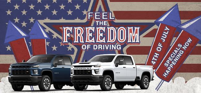 Feel the Freedom of driving - 4th of July specials happening Now