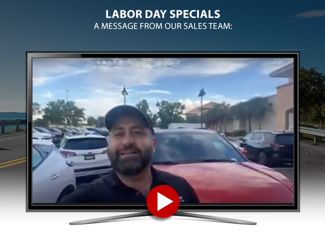 Labor Day Specials - a video message from our sales team