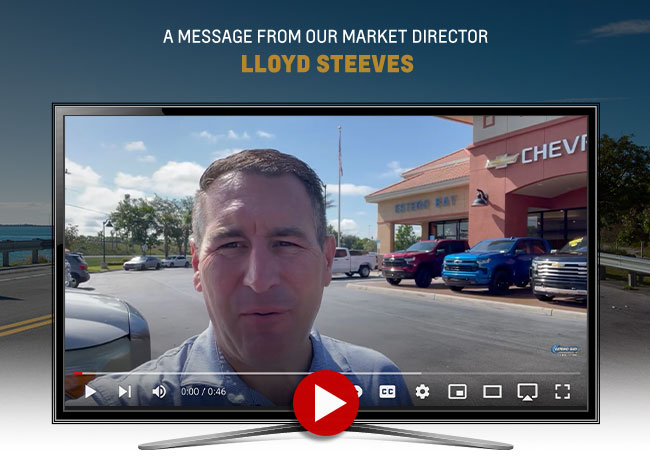 a video message from Lloyd Steeves, our market director