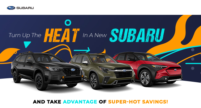 Turn up the heat in a new Subaru