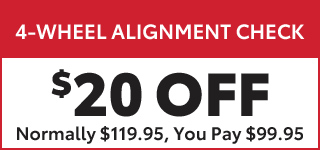 4-wheel alignment check special