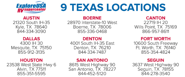 9 Texas Locations