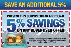 save an additional 5%