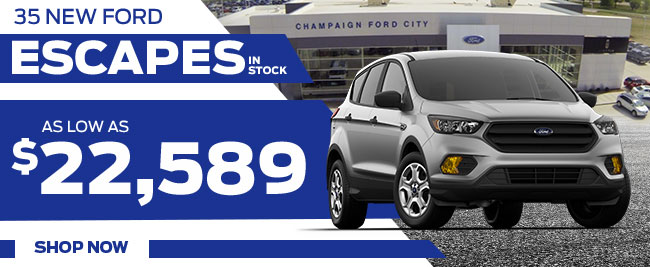 35 New Ford Escapes in stock